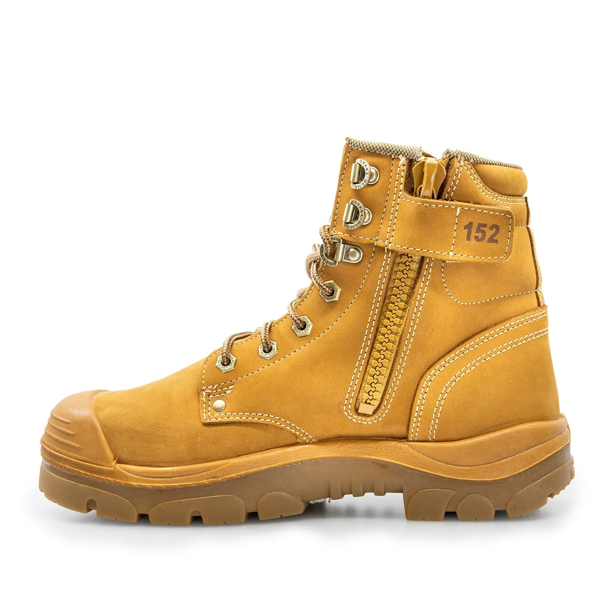 STEEL BLUE ARGYLE ZIP SIDE SAFETY WORK BOOTS 332152 - BAD WORKWEAR