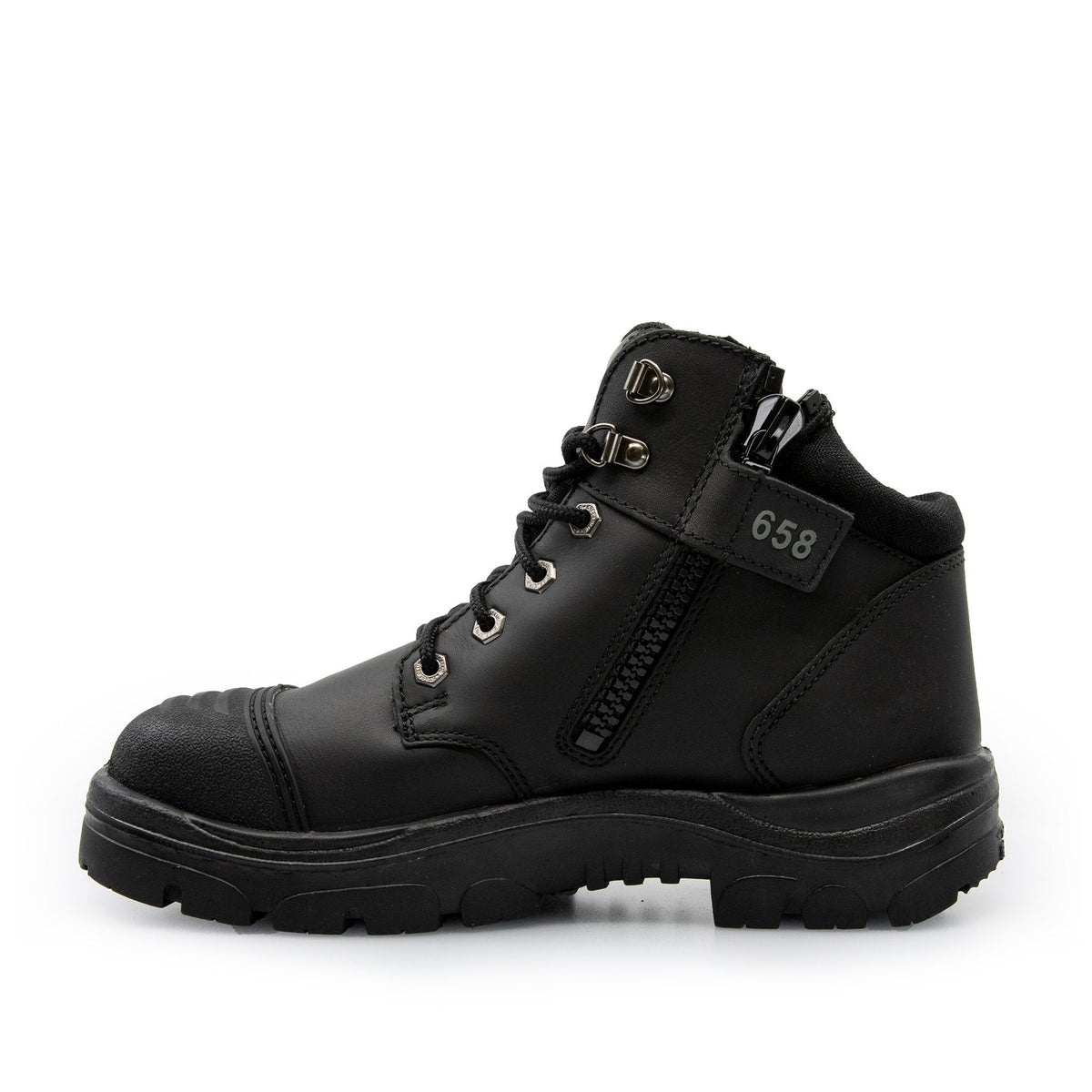 STEEL BLUE PARKES ZIP SIDE SAFETY WORK BOOTS 312658 - BAD WORKWEAR