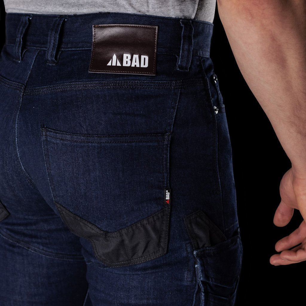 BAD ATTITUDE™ SLIM FIT DENIM WORK JEANS - BAD WORKWEAR