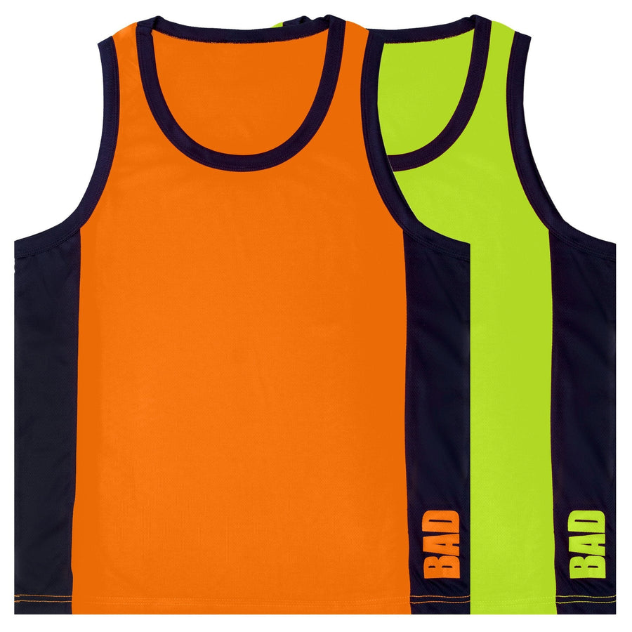 BAD® HI-VIS SINGLET - BAD WORKWEAR