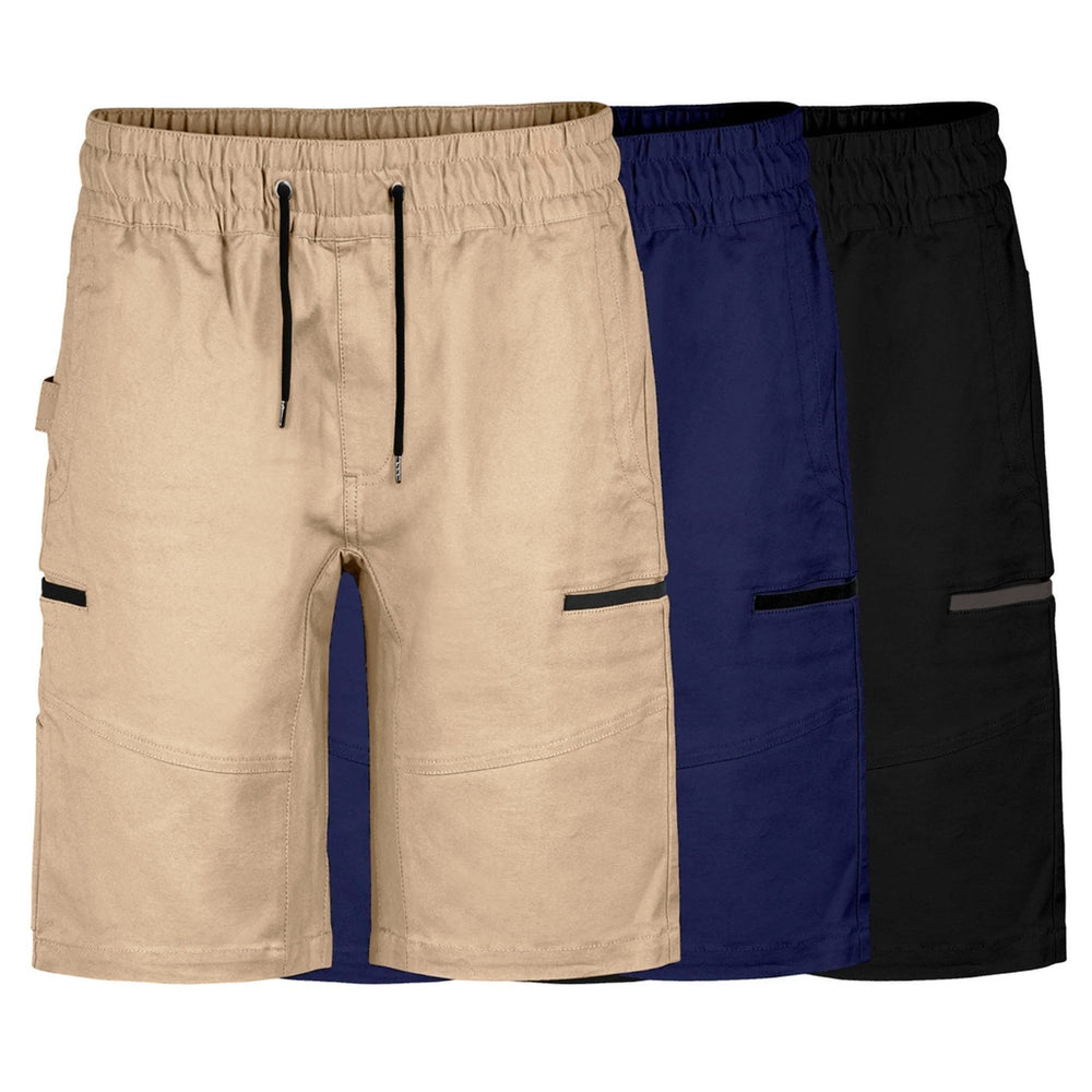 BAD SAVIOUR™ ELASTIC WAIST WORK SHORTS - BAD WORKWEAR