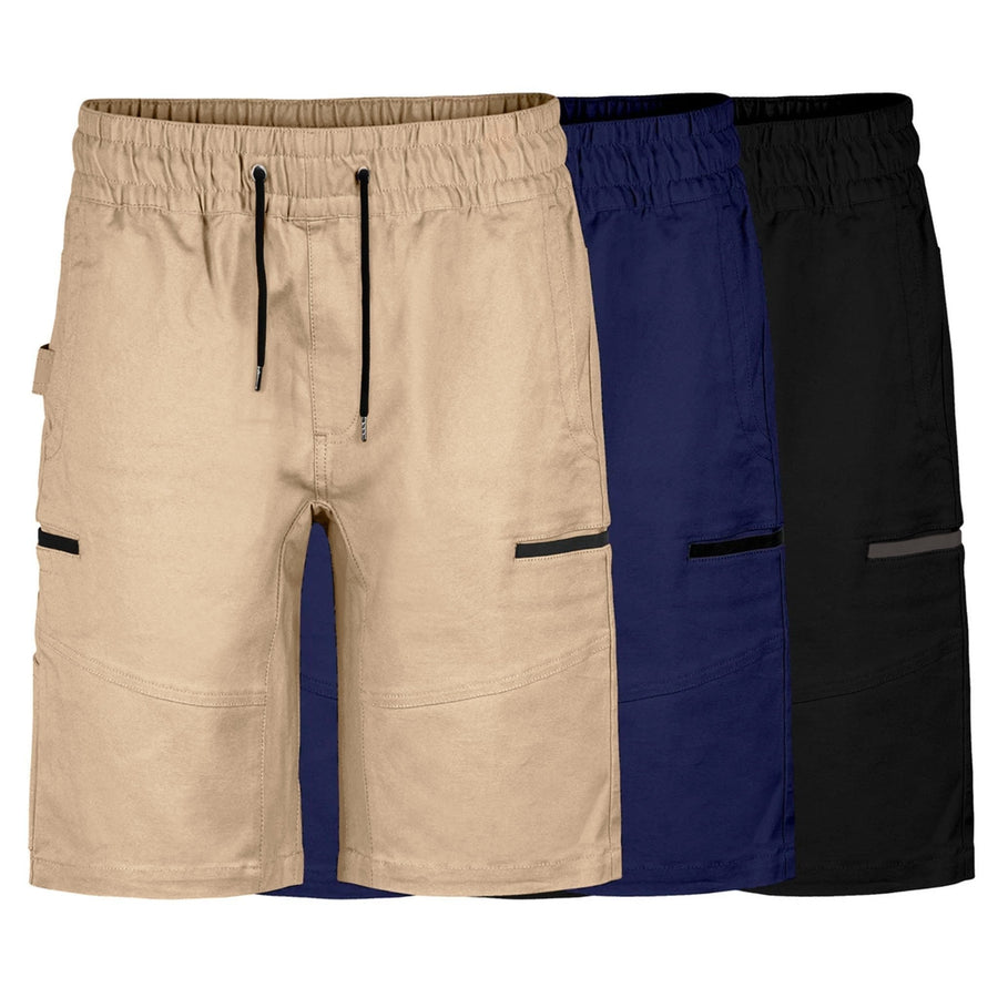 BAD SAVIOUR™ ELASTIC WAIST WORK SHORTS - BAD WORKWEAR