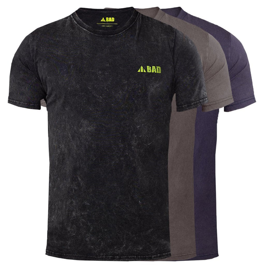 BAD TRADEMARK™ ACID WASH S/S T-SHIRT - BAD WORKWEAR