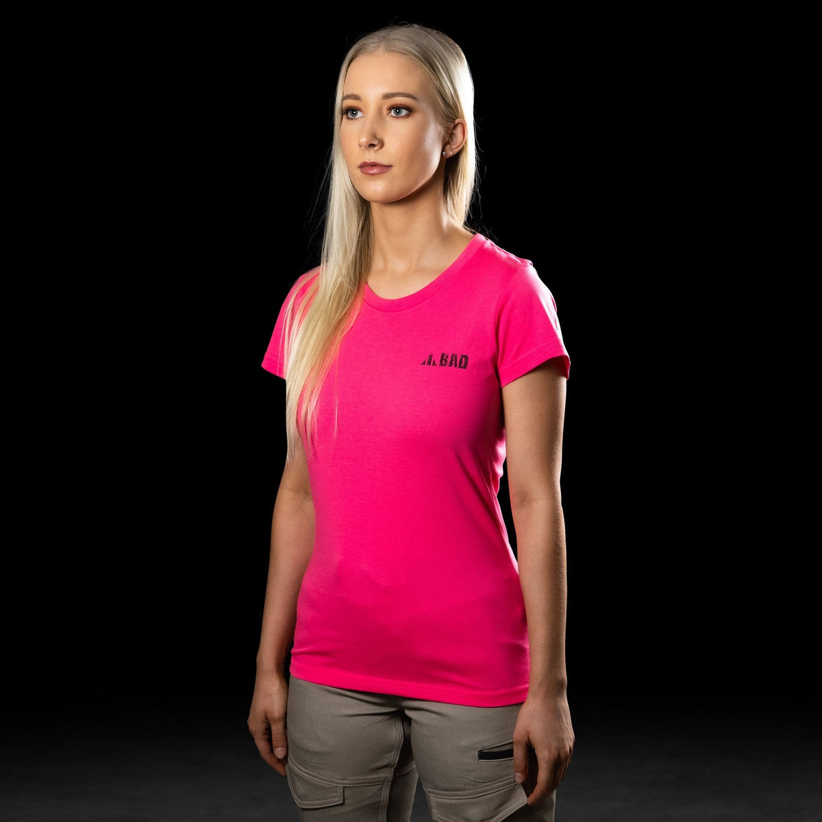 BAD® WOMENS TRADEMARK HI-VIS S/S T-SHIRT - BAD WORKWEAR