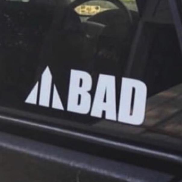 BAD WORKWEAR CAR STICKER