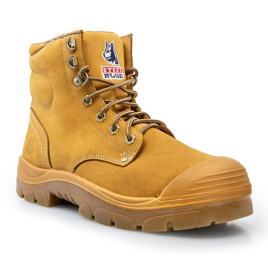 STEEL BLUE ARGYLE ZIP SIDE SAFETY WORK BOOTS 332152 - BAD WORKWEAR