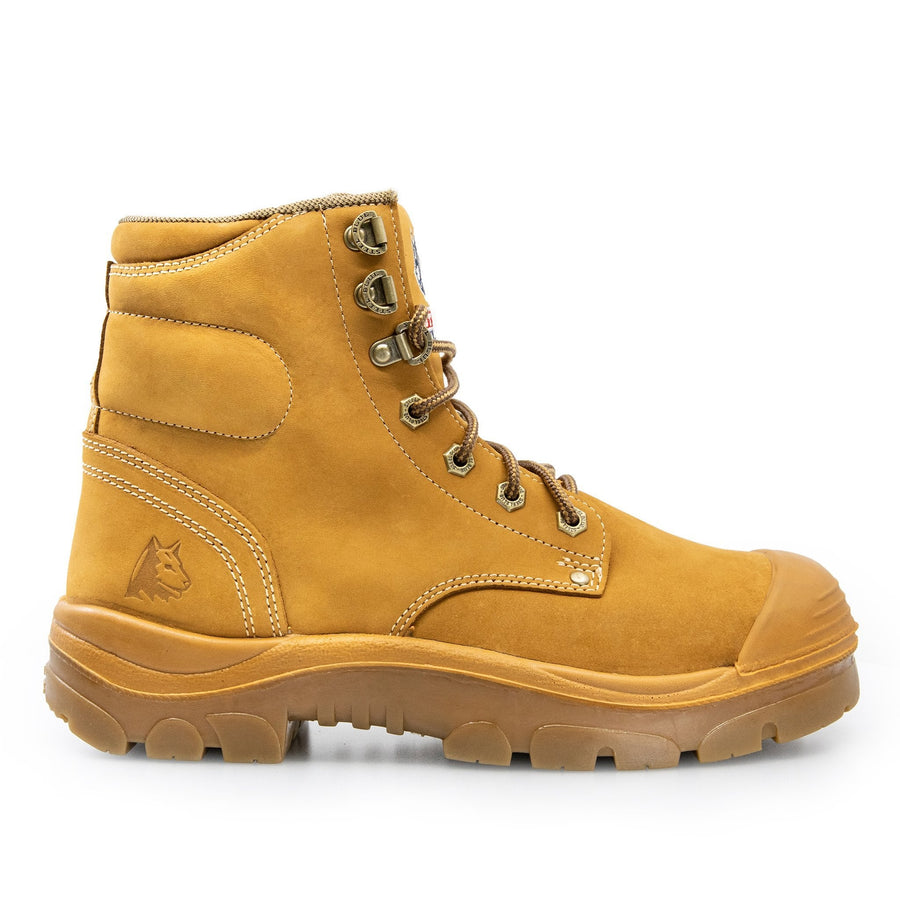 STEEL BLUE ARGYLE ZIP SIDE SAFETY WORK BOOTS 332152 - BAD WORKWEAR