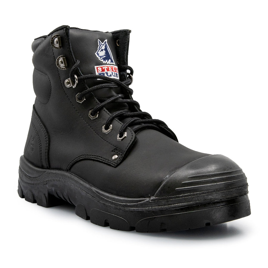 STEEL BLUE ARGYLE ZIP SIDE SAFETY WORK BOOTS 332152 - BAD WORKWEAR