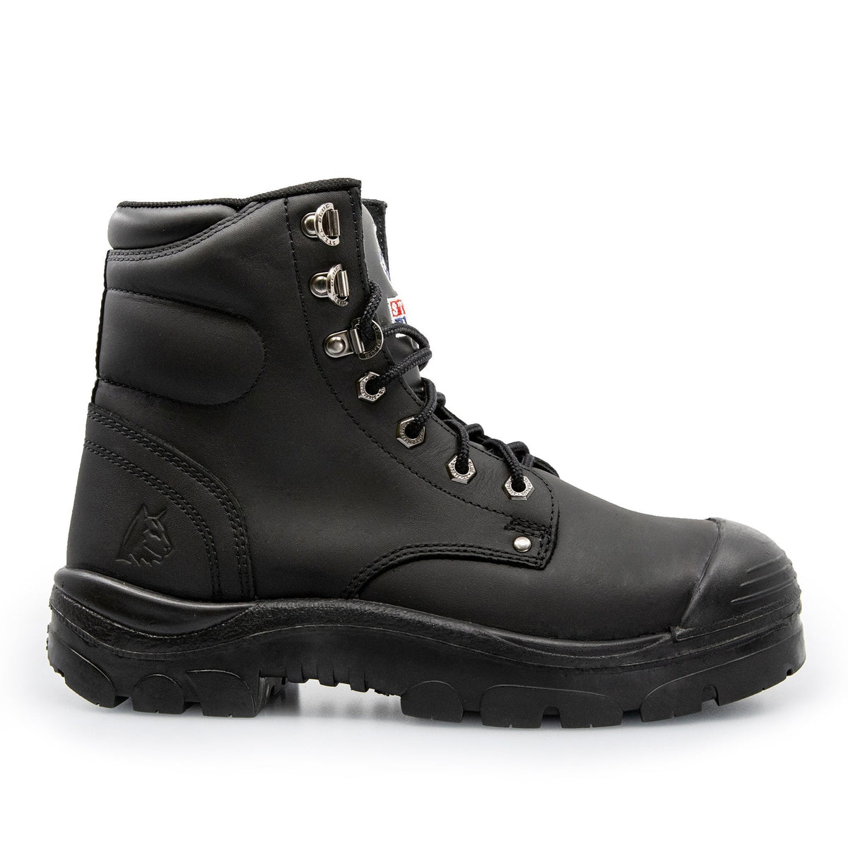 STEEL BLUE ARGYLE ZIP SIDE SAFETY WORK BOOTS 332152 - BAD WORKWEAR
