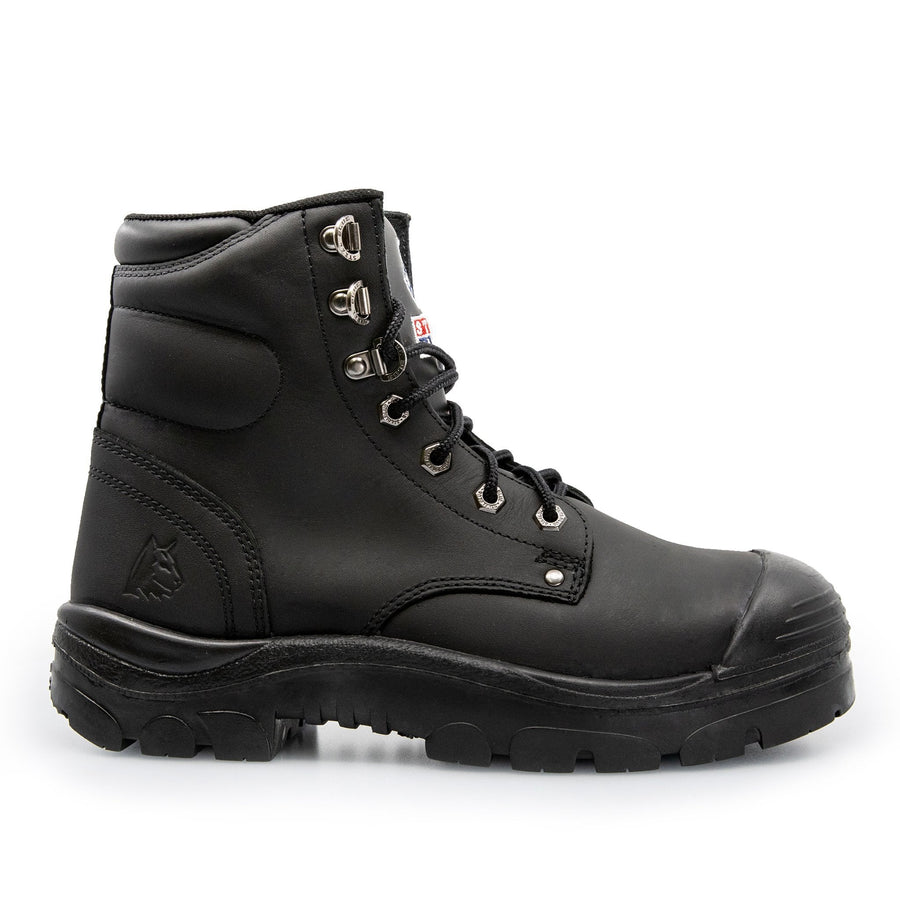 STEEL BLUE ARGYLE ZIP SIDE SAFETY WORK BOOTS 332152 - BAD WORKWEAR
