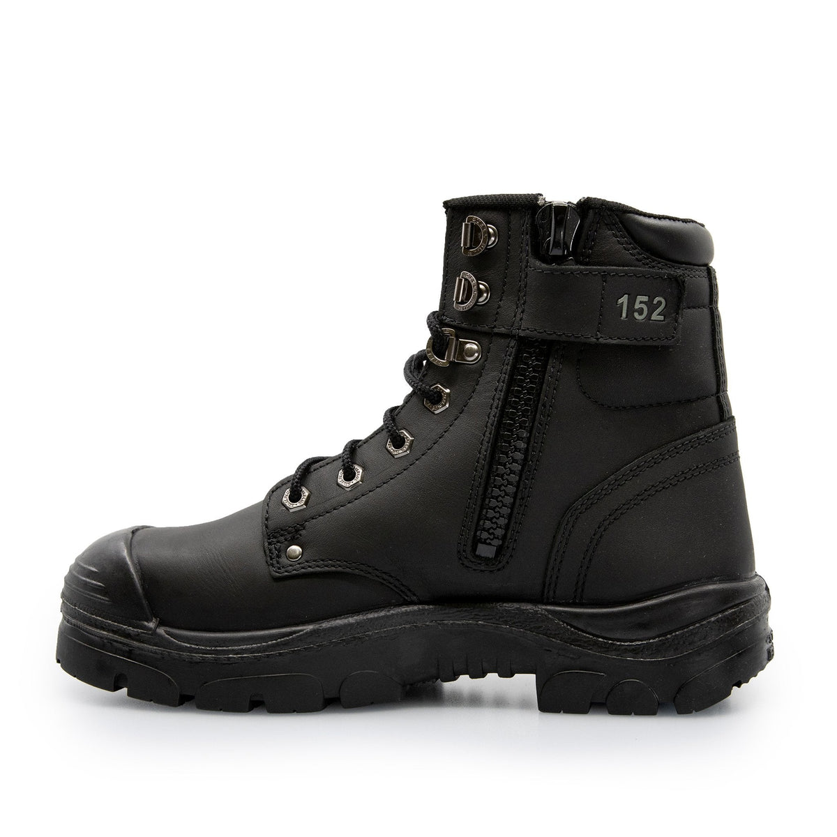 STEEL BLUE ARGYLE ZIP SIDE SAFETY WORK BOOTS 332152 - BAD WORKWEAR