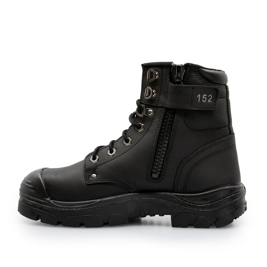 STEEL BLUE ARGYLE ZIP SIDE SAFETY WORK BOOTS 332152 - BAD WORKWEAR