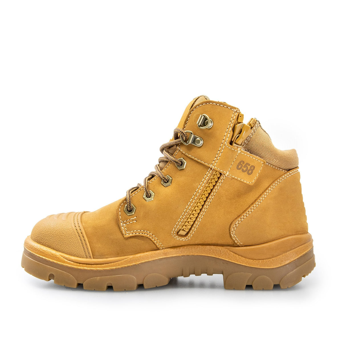 STEEL BLUE PARKES ZIP SIDE SAFETY WORK BOOTS 312658 - BAD WORKWEAR