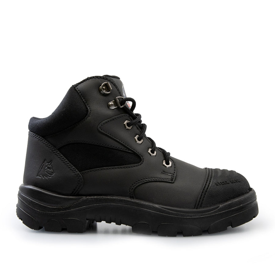 STEEL BLUE PARKES ZIP SIDE SAFETY WORK BOOTS 312658 - BAD WORKWEAR
