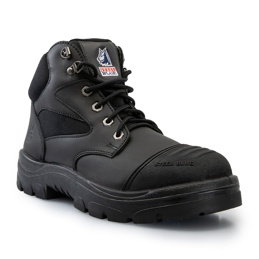 STEEL BLUE PARKES ZIP SIDE SAFETY WORK BOOTS 312658 - BAD WORKWEAR