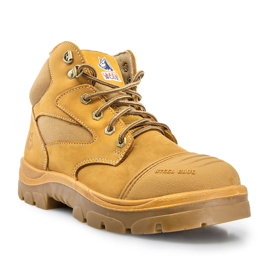 STEEL BLUE PARKES ZIP SIDE SAFETY WORK BOOTS 312658 - BAD WORKWEAR