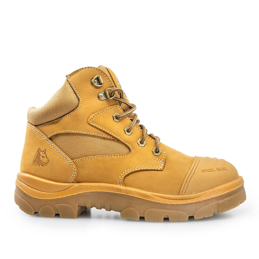 STEEL BLUE PARKES ZIP SIDE SAFETY WORK BOOTS 312658 - BAD WORKWEAR