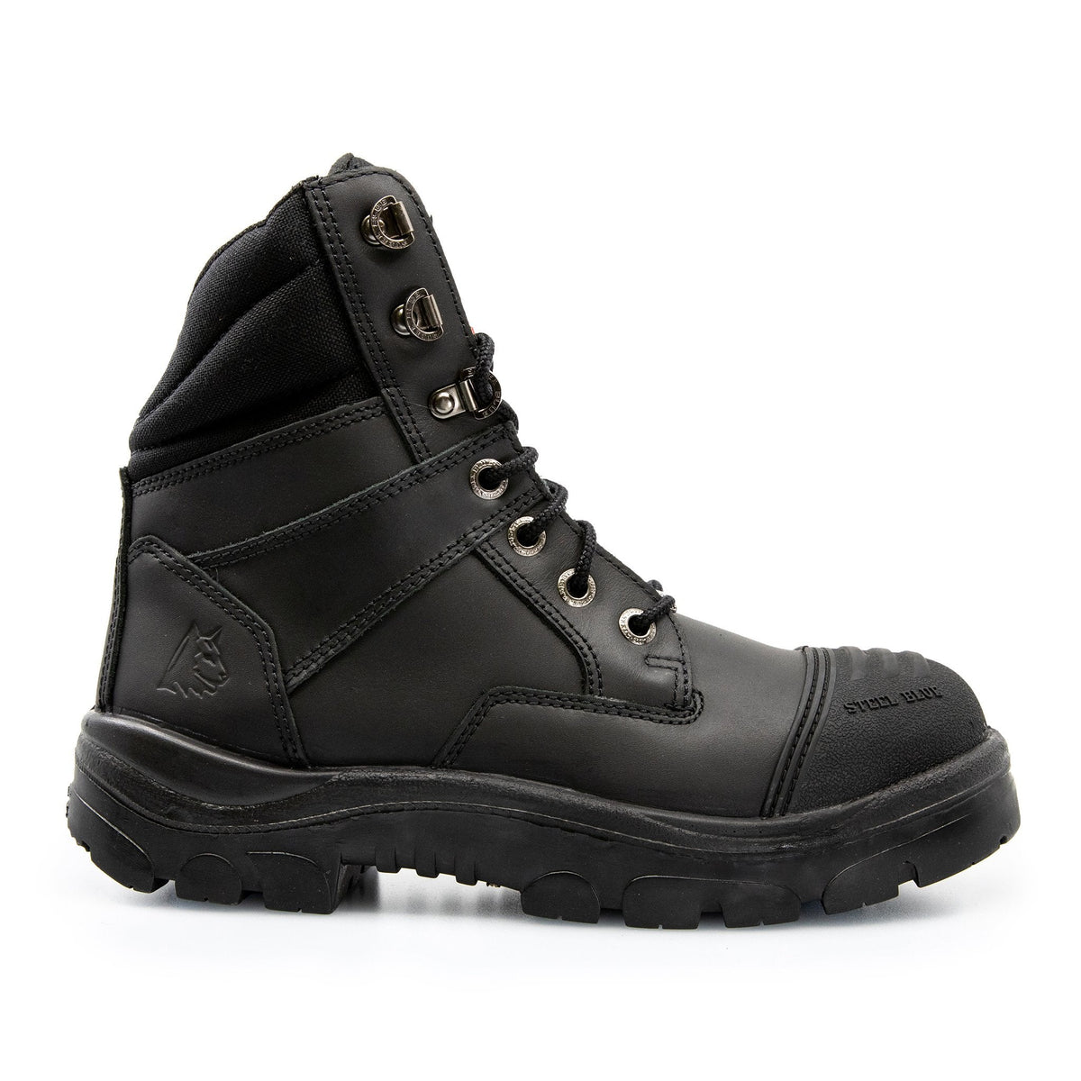 STEEL BLUE SOUTHERN CROSS ZIP SIDE SAFETY WORK BOOTS 312661 - BAD WORKWEAR