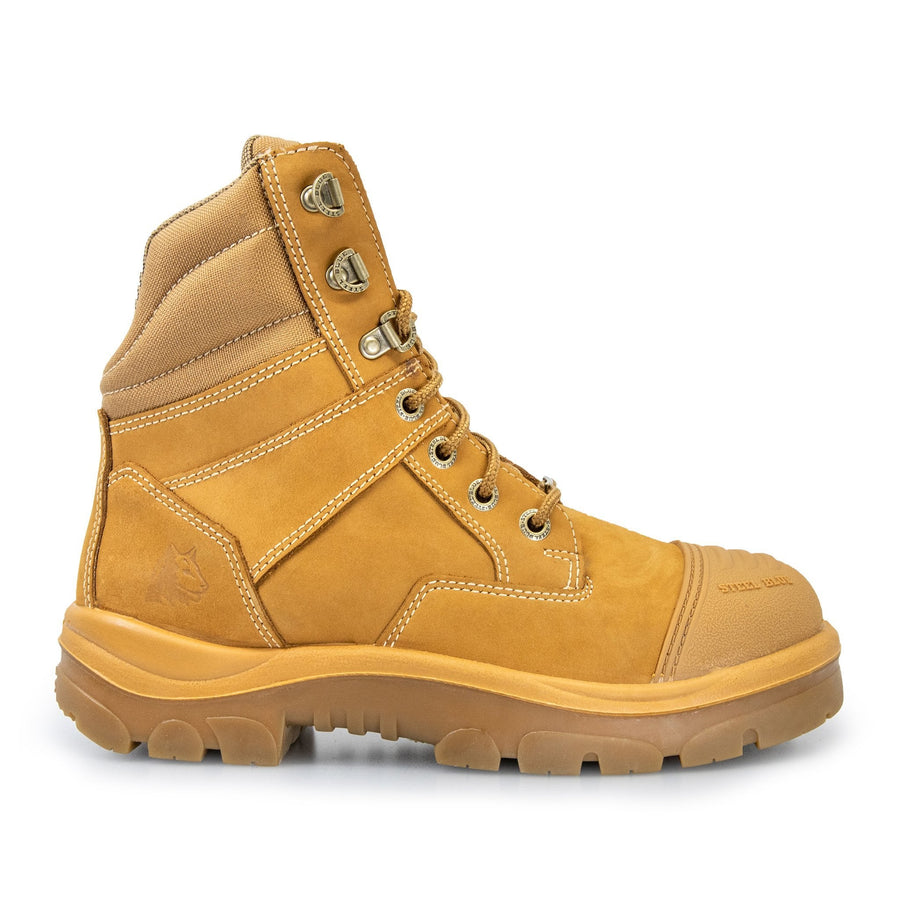 STEEL BLUE SOUTHERN CROSS ZIP SIDE SAFETY WORK BOOTS 312661 - BAD WORKWEAR