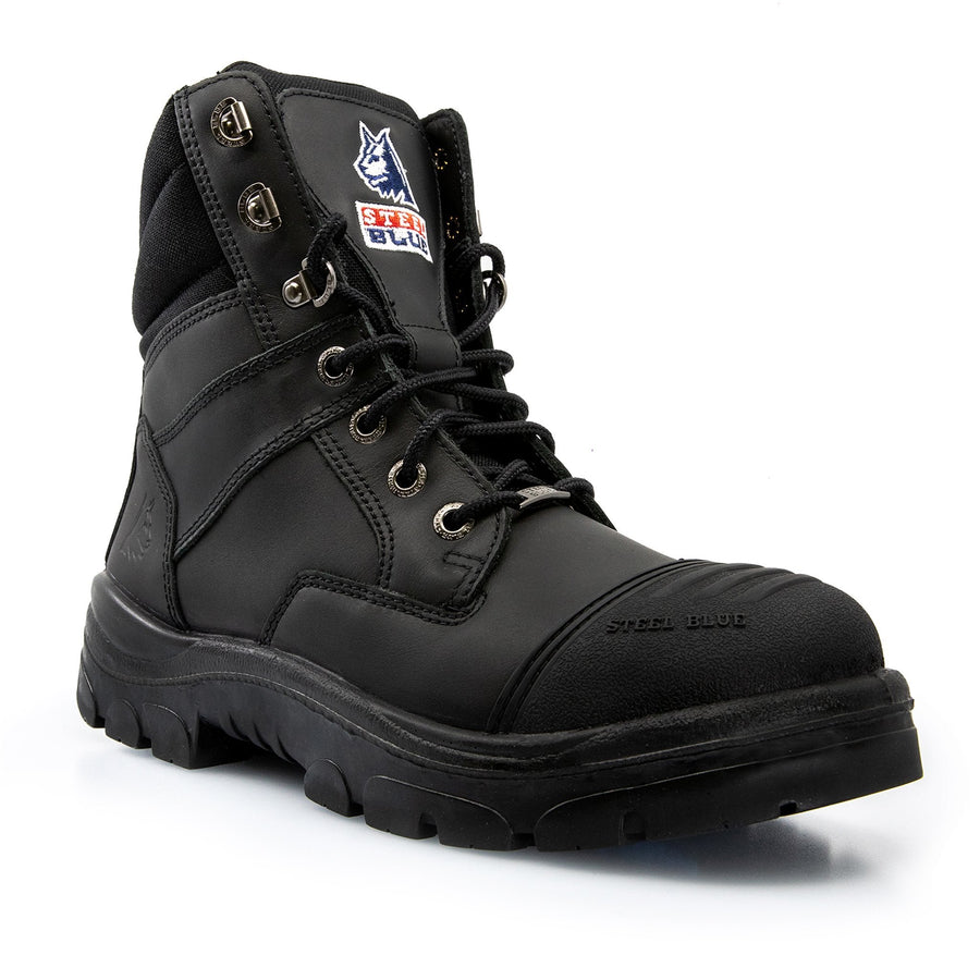 STEEL BLUE SOUTHERN CROSS ZIP SIDE SAFETY WORK BOOTS 312661 - BAD WORKWEAR