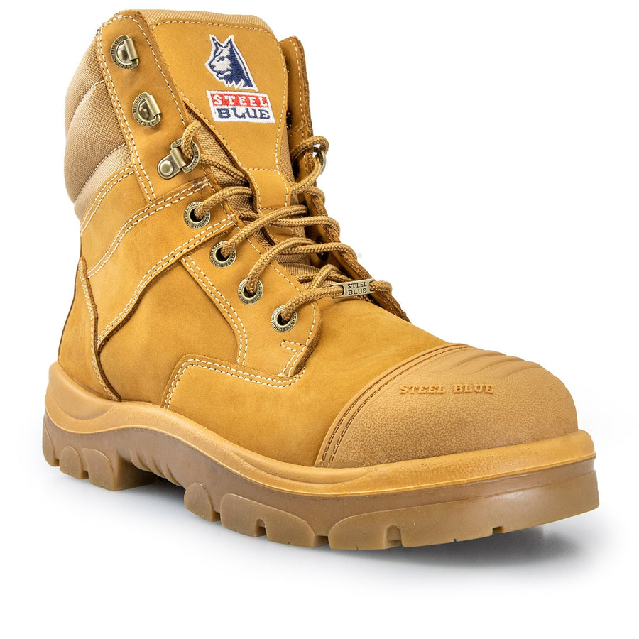 STEEL BLUE SOUTHERN CROSS ZIP SIDE SAFETY WORK BOOTS 312661 - BAD WORKWEAR