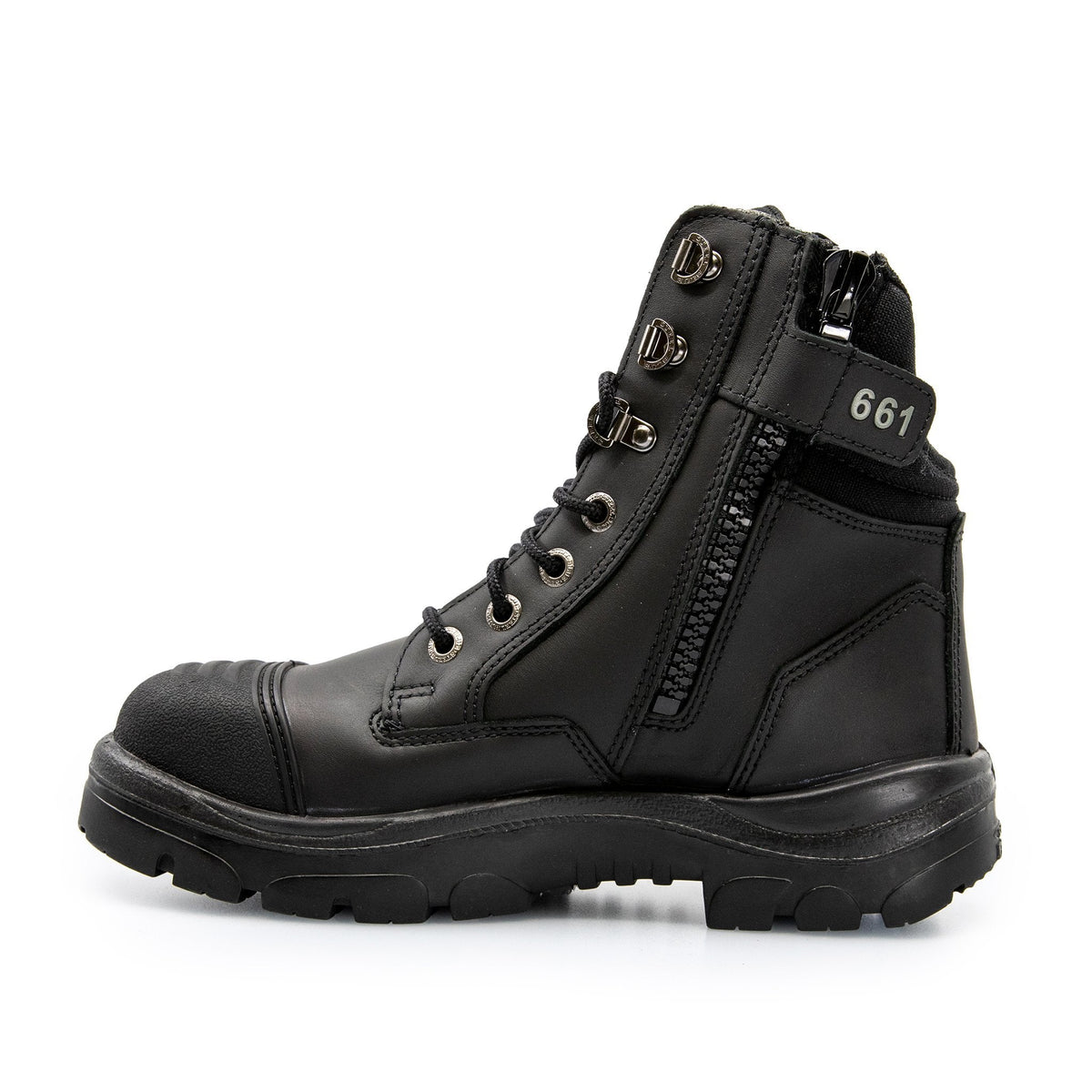 STEEL BLUE SOUTHERN CROSS ZIP SIDE SAFETY WORK BOOTS 312661 - BAD WORKWEAR